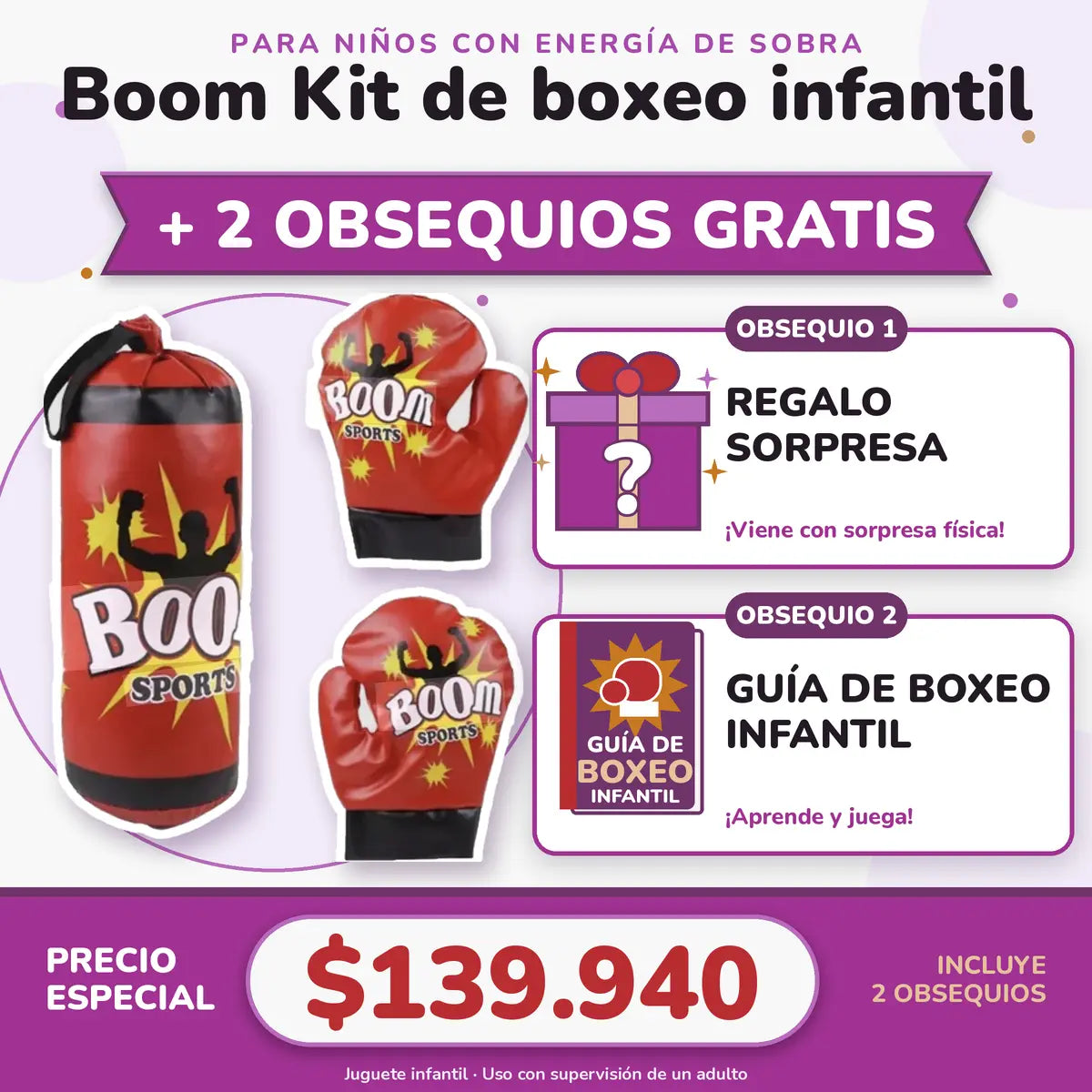 Boom Kit de boxeo infantil
