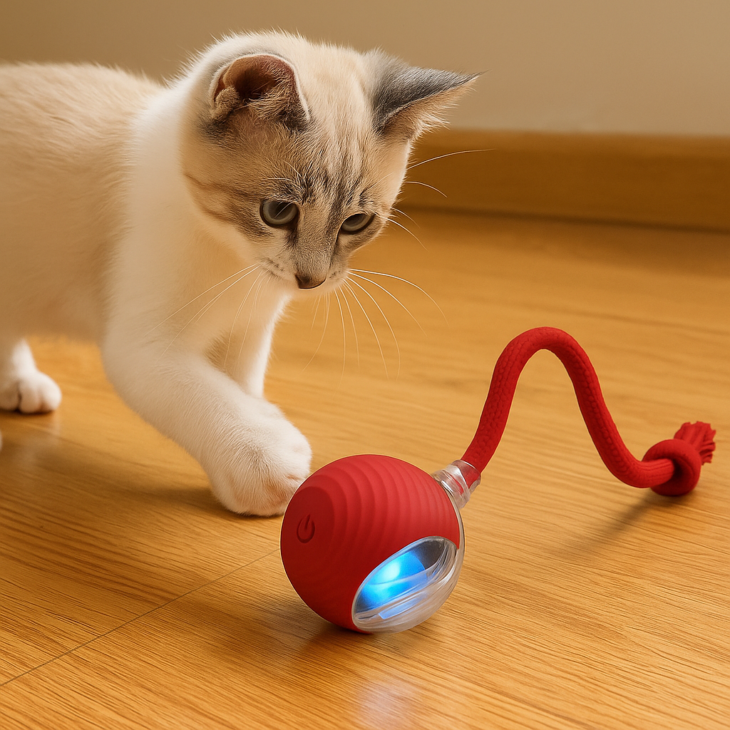 PouncePlay™ Smart Interactive Cat Ball