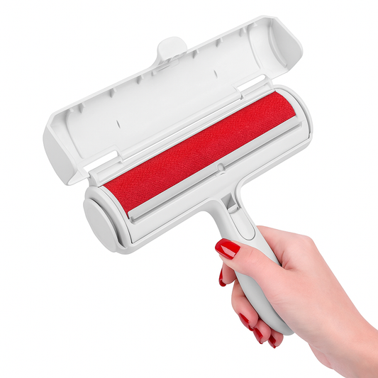 Pet Hair Remover Roller — Effortless Dog & Cat Fur Remover with Self-Cleaning Base BLUE