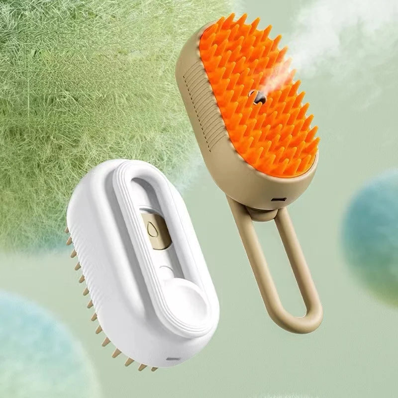 3-in-1 Pet Steam Grooming Brush