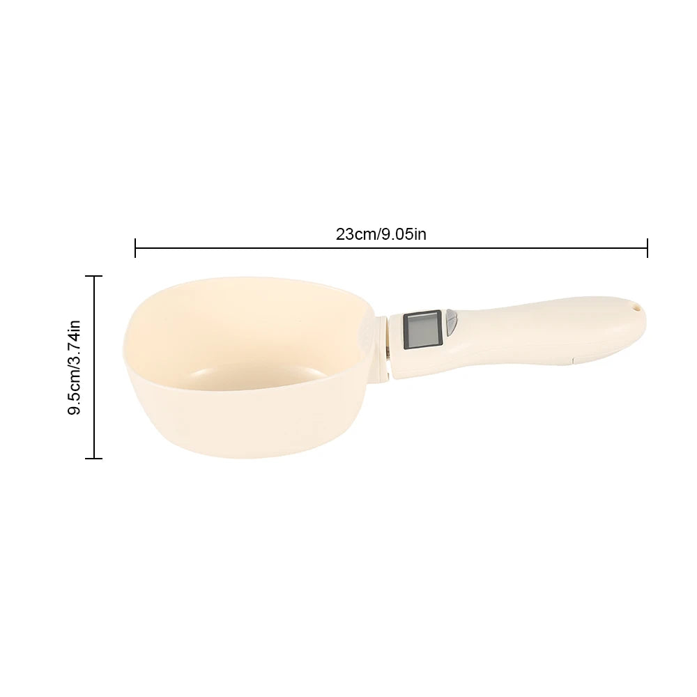 Smart Pet Food Measuring Scoop — Digital Scale for Precise Feeding (g, ml, cup, oz)