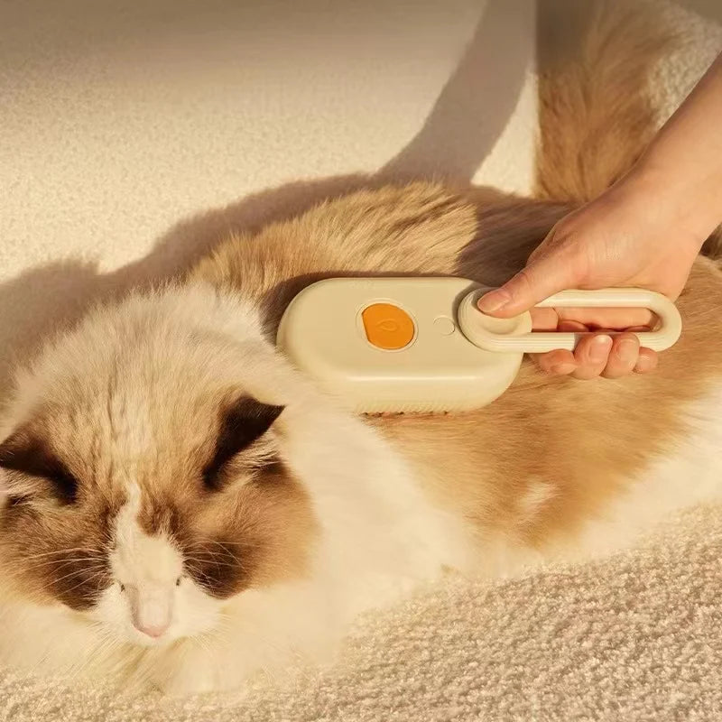3-in-1 Pet Steam Grooming Brush