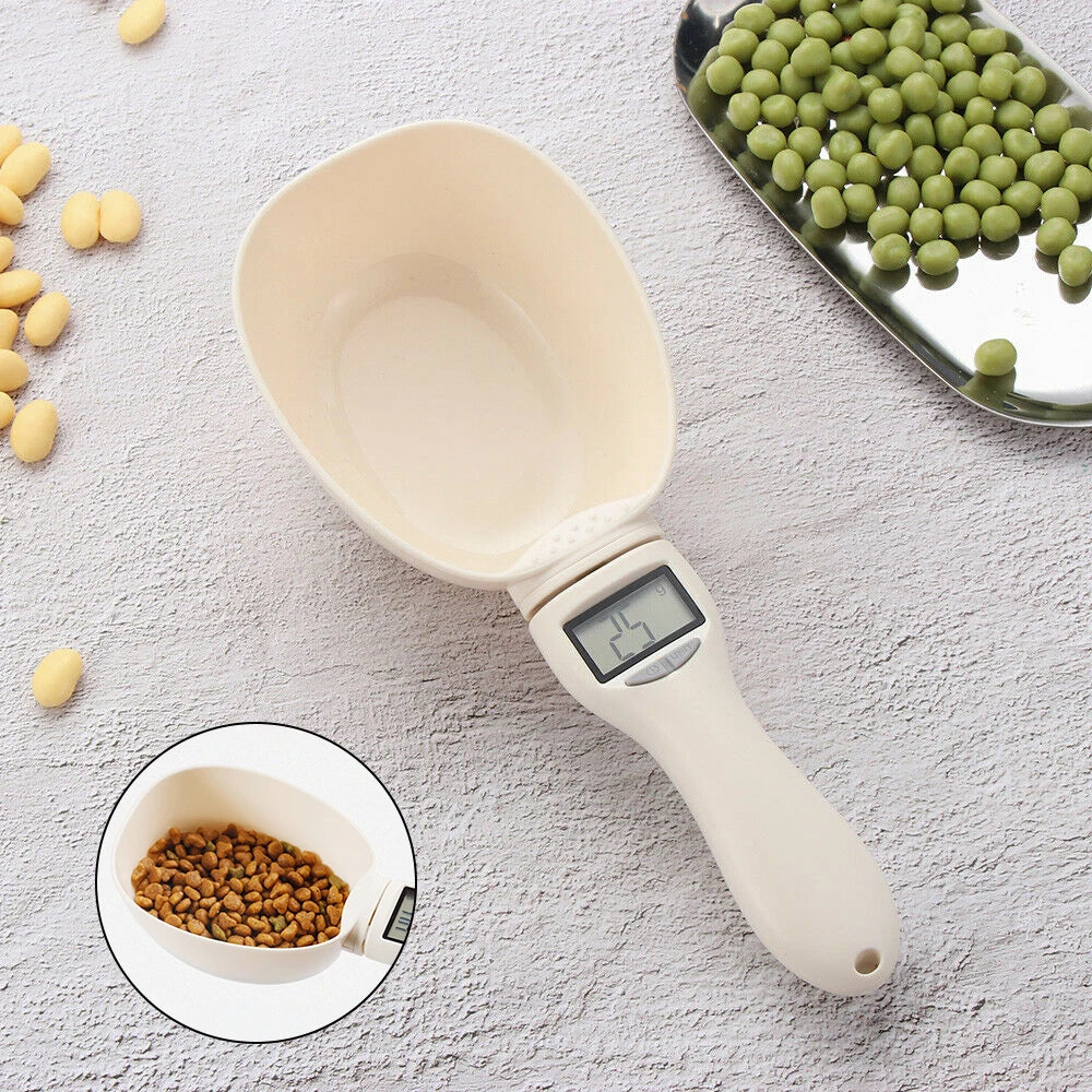 Smart Pet Food Measuring Scoop — Digital Scale for Precise Feeding (g, ml, cup, oz)