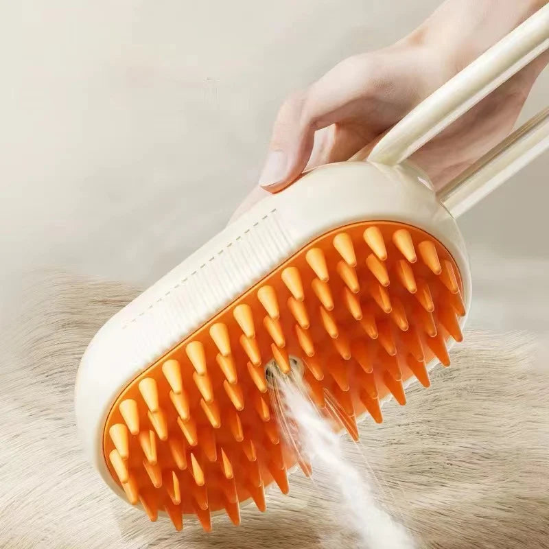 3-in-1 Pet Steam Grooming Brush